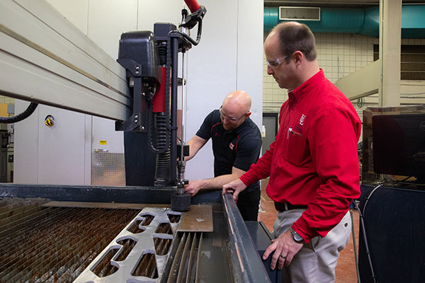 Manufacturing research happening at the University of Louisiana at Lafayette in a laboratory