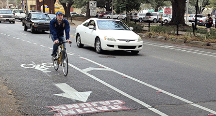Bike lanes on St. Mary Blvd