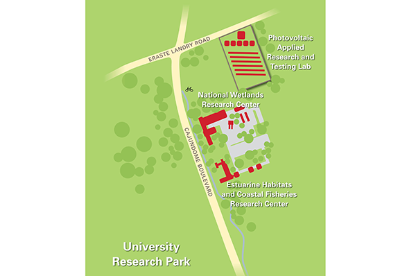 University Research Park map