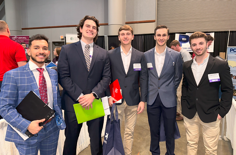 STEM students at a Career Fair