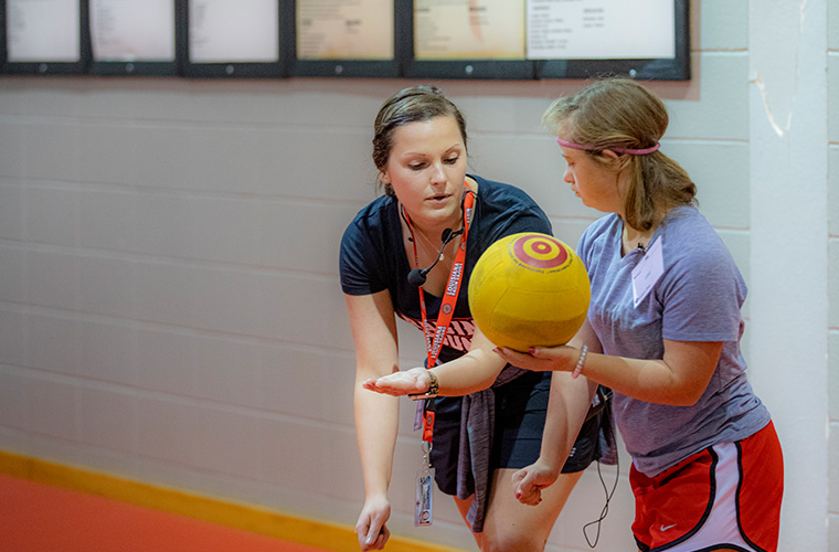 UL Lafayette physical education student training