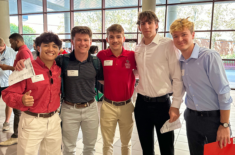 UL Lafayette students at the All Majors Career Fair