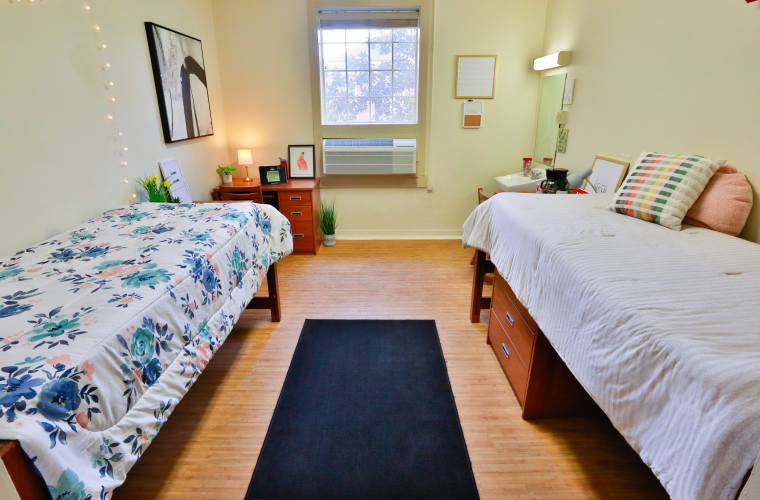 Double Traditional Style room decorated