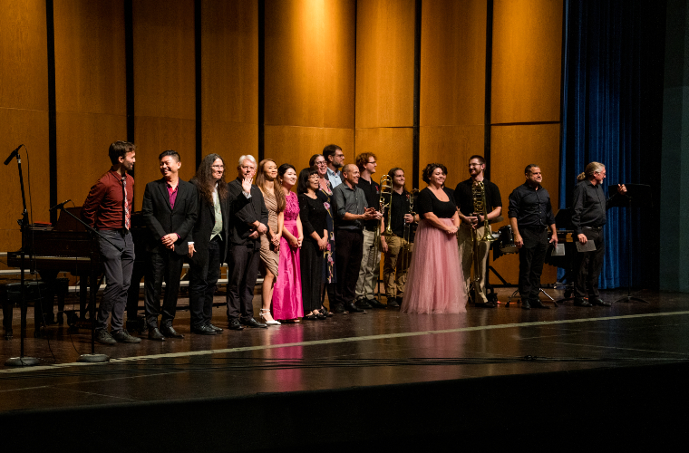 School of Music Group on Stage Photo