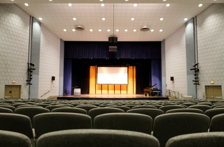 Picture of an empty music theatre
