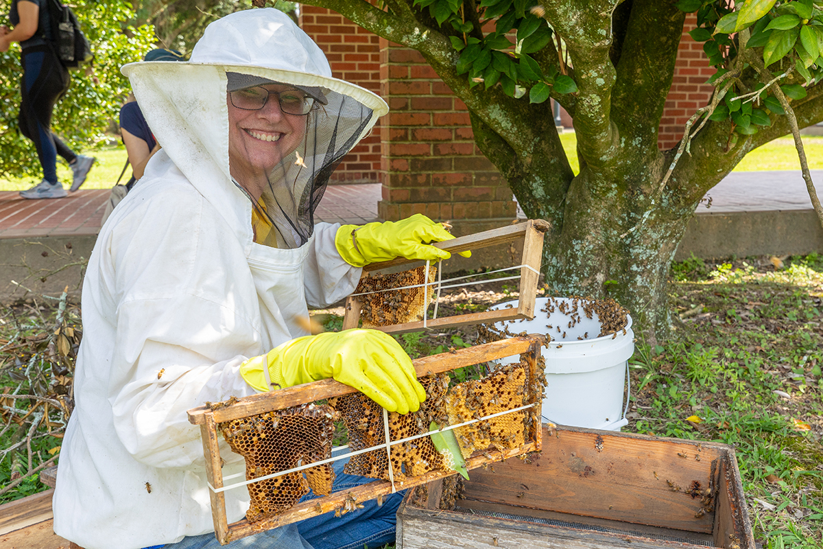 Beekeeper Rachel Clayton