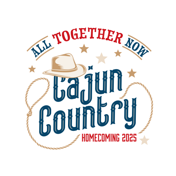 Homecoming 2025 Logo: All Together Now Cajun Country Homecoming 2025