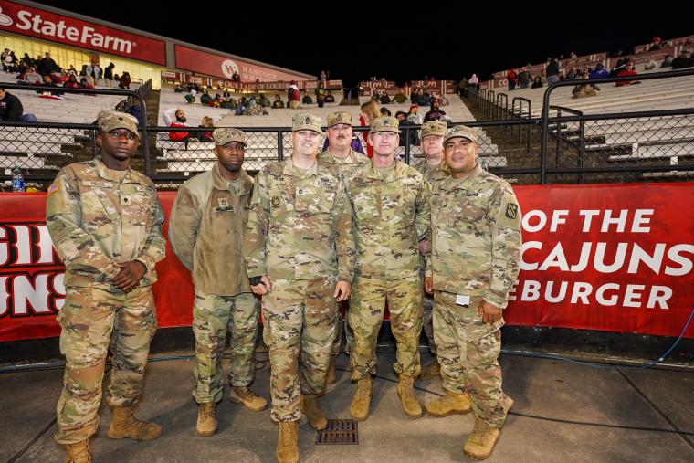 Students at the Military Appreciation Games