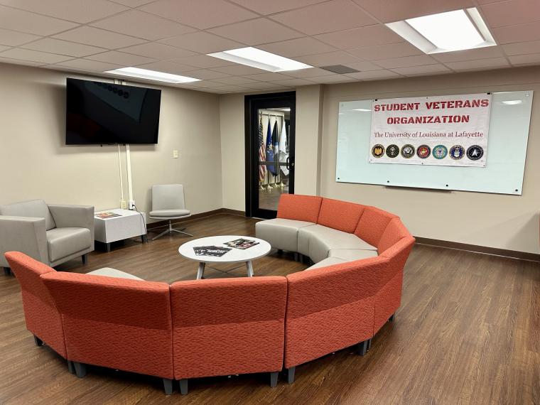 Lounge in the Veteran and Student Military Center