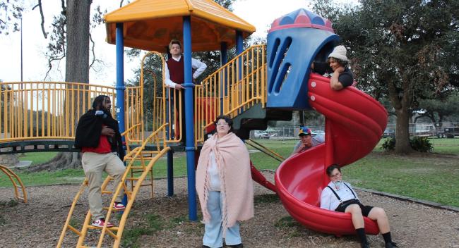 kids on playground